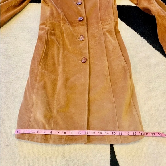 Dolce and Gabbana Brown Suede Trench Coat Size 40. - Picture 14 of 15